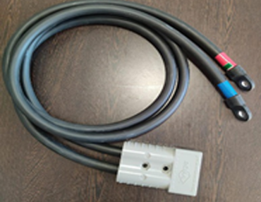 Bolton Battery 50sqmm cable,1.5X2 with Rema Connector SR 350A <br>
Rema 350A Socket with Cable 70Sqmm <br>
Bolton Battery Cable Assembly with Rema SR 350A